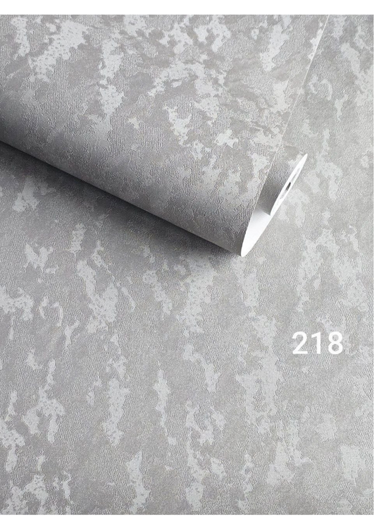 کاغذدیواری طوسی نقره ای ساده مینیمال گری کد218