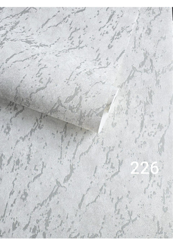 کاغذدیواری طوسی نقره ای ساده مینیمال گری کد226